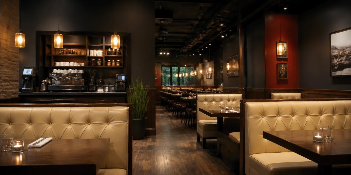 Inside the 4 Seasons restaurant in Kigali